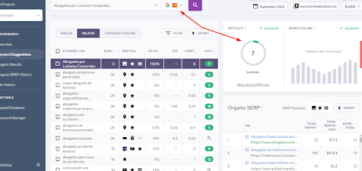 关键字研究_SEMrush 2